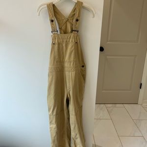Women’s Patagonia hemp overalls yellow